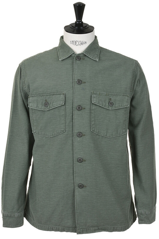 03-8045-216 US Army Fatigue Shirt Used - Green Used