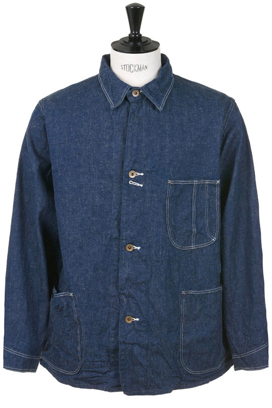 01-6150-81 1940's Coverall One Wash - Blue