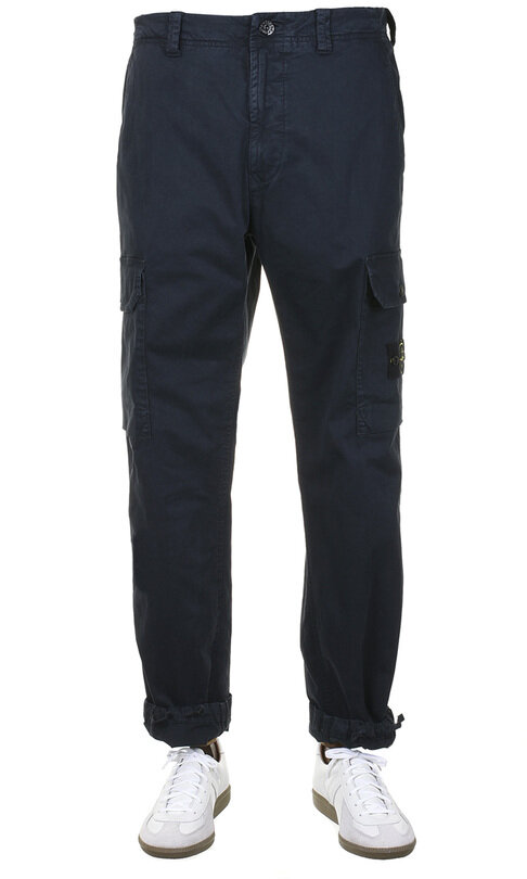 3100011 Organic Cotton Stretch Broken Twill - Navy