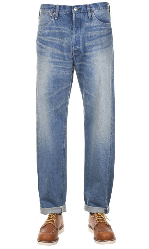#153 Selvedge Used Denim Tapered - Washed Blue