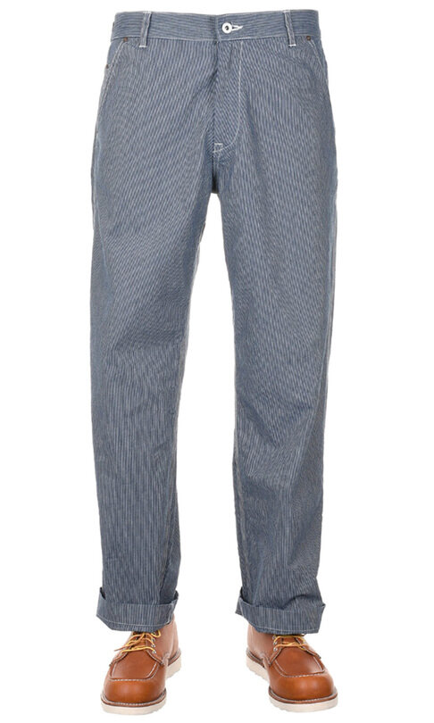 #F0544 Hickory Work Pant - Navy Stripe