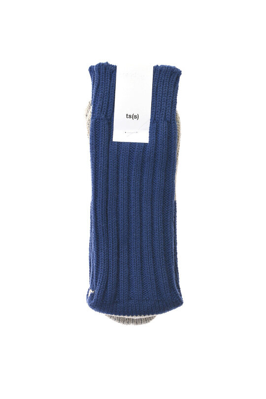 Cotton Rib Socks - Blue