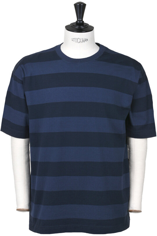 Easy Stripe Tee Shirt - Navy Stripe