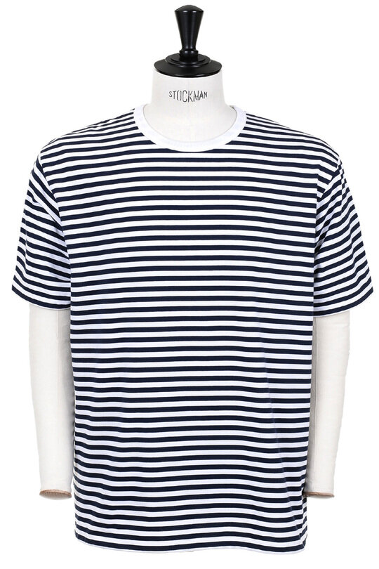 Coolmax Stripe Jersey S/S - Navy/White