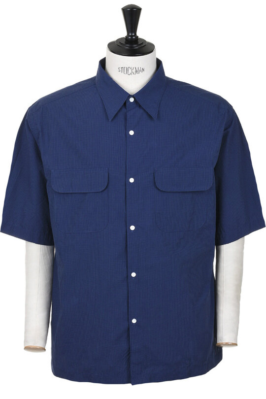 Regular Collar S/S Shirt - Dk Navy