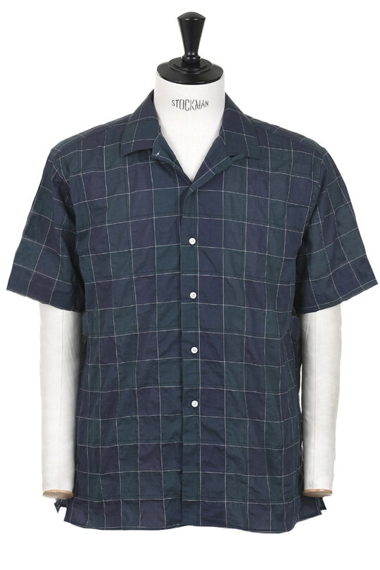 Camp Collar Short Sleeve Checker - Green