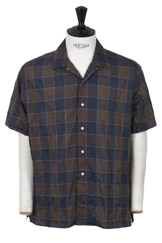 Camp Collar Short Checker - Brown