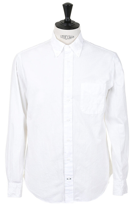 Button Down Spring Oxford - White