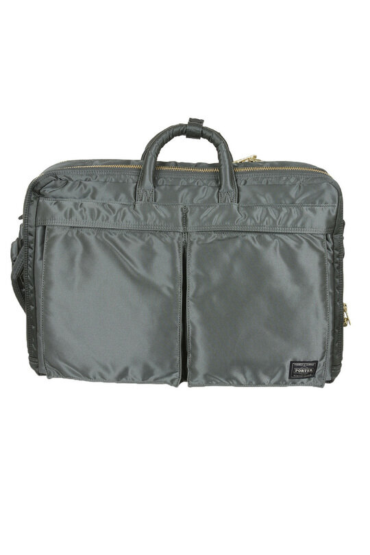 622-26107-30 New TANKER 3WAY Document Bag (W-Zip) -Sage Green