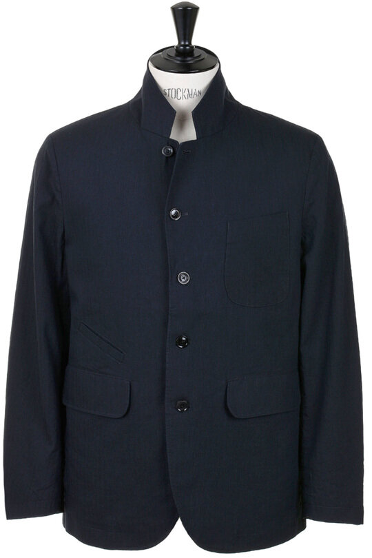 Horloger SB Jacket Micro Herringbone T1 - Navy