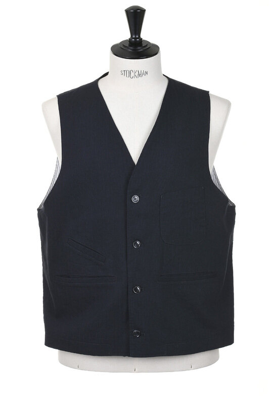 Traceur Vest Micro Herringbone T1 - Navy