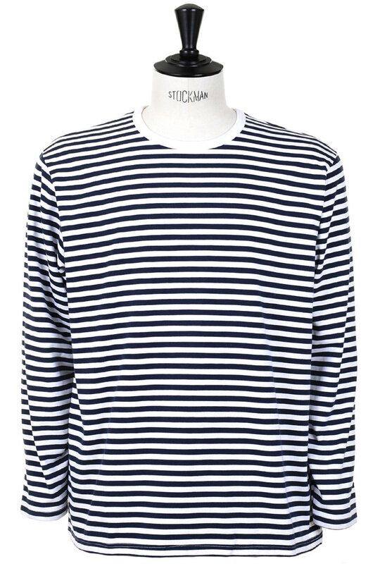 Coolmax Stripe Jersey L/S - Navy/White