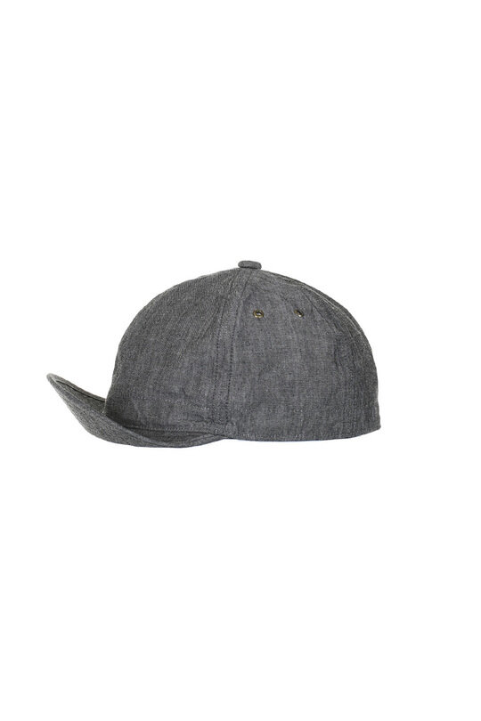 6oz Chambray Army Cap - Black