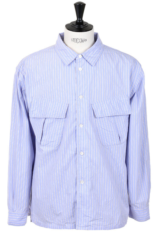 Light Fatigue Shirt 47-705X - Blue Stripe