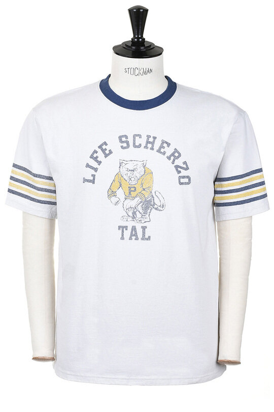 Ringer Tee (Capital College) - Lt Grey