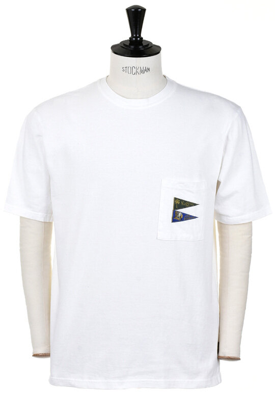 20/-Pennant Tee ( 3 Flags ) - White