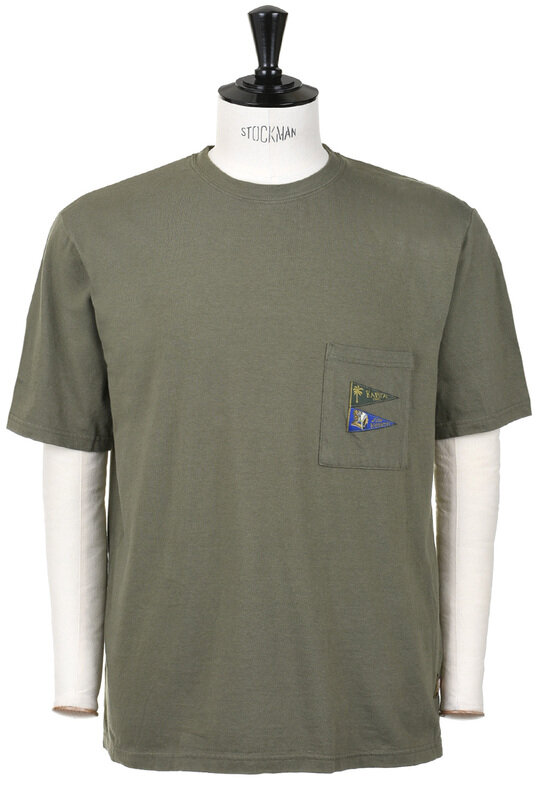 20/-Pennant Tee ( 3 Flags ) - Khaki