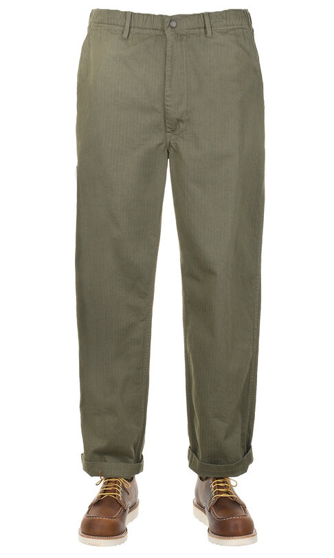 83-1002KF-76 Mercantile HBT Work Pant - Army Green