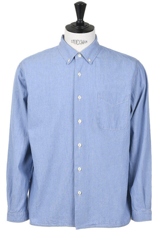 SV-SH- 030 Chambray L/S BD Shirt - Lt Blue