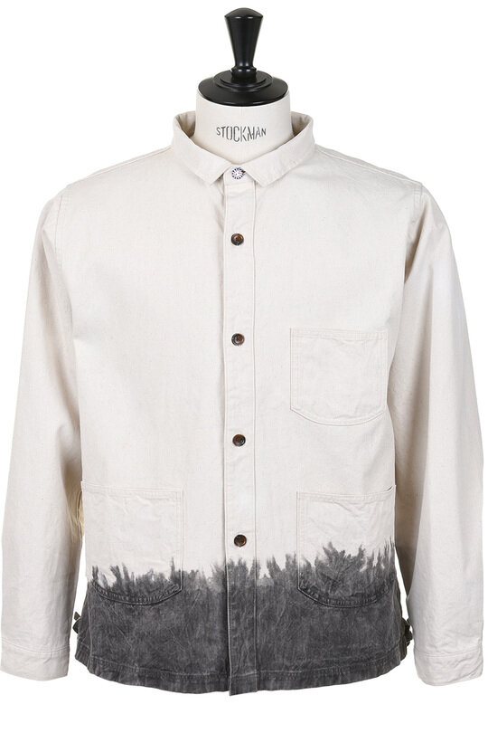 SV-SH-009-79A 8oz Canvas Wing Collar Shirt Jacket - Sumi