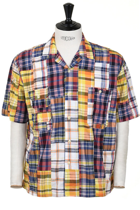 Mercantile Short Sleeve Vacation Madras Patchwork - Multi