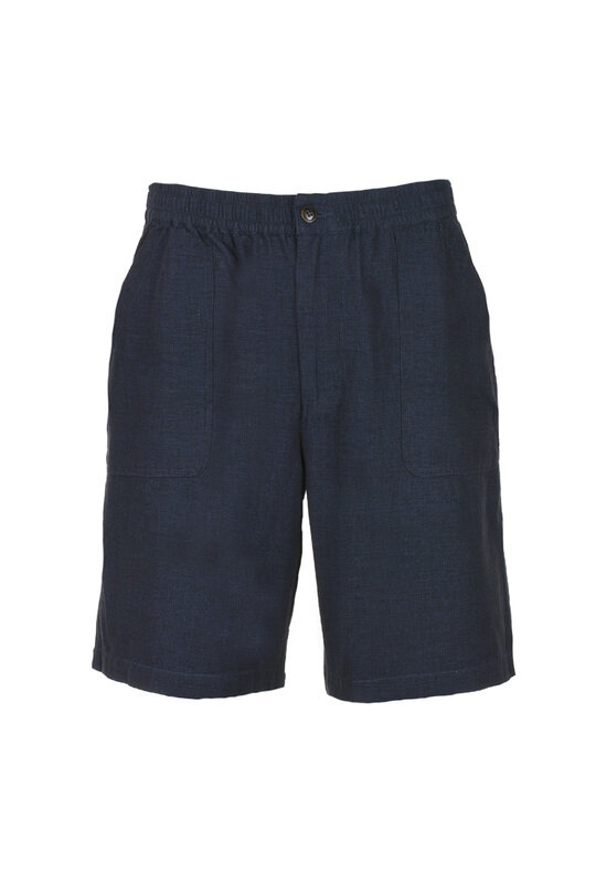 Drawstring Shorts 5oz Twin Weft Chambray - Dark Navy