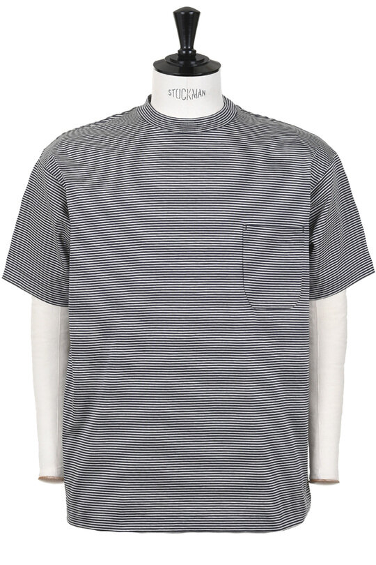 Border Stripe T-shirt - Black/Ecru
