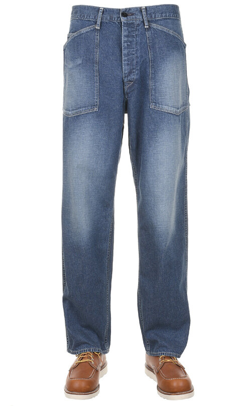Military Denim Pant Vintage Wash - Indigo
