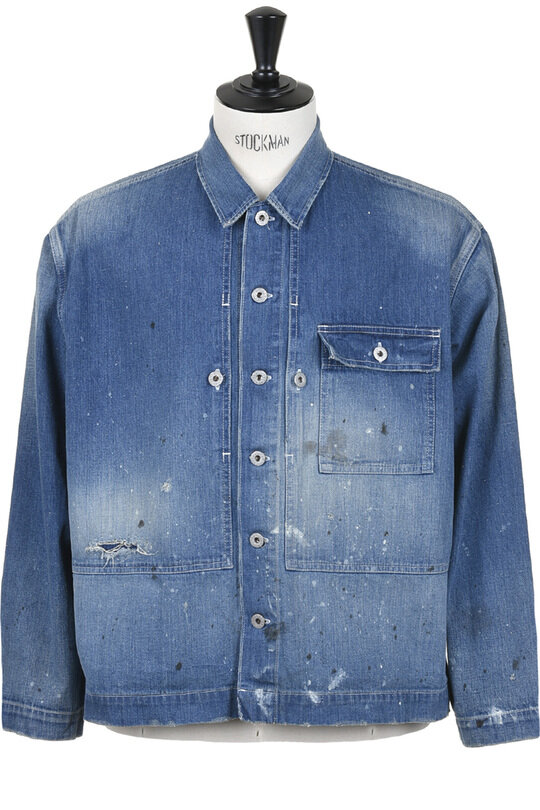 H-JK061 Denim P-44 Jacket (Damaged) - Indigo