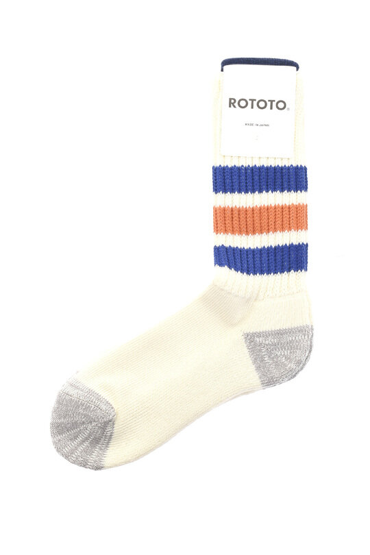 R1255 Old School Crew - Blue/Orange