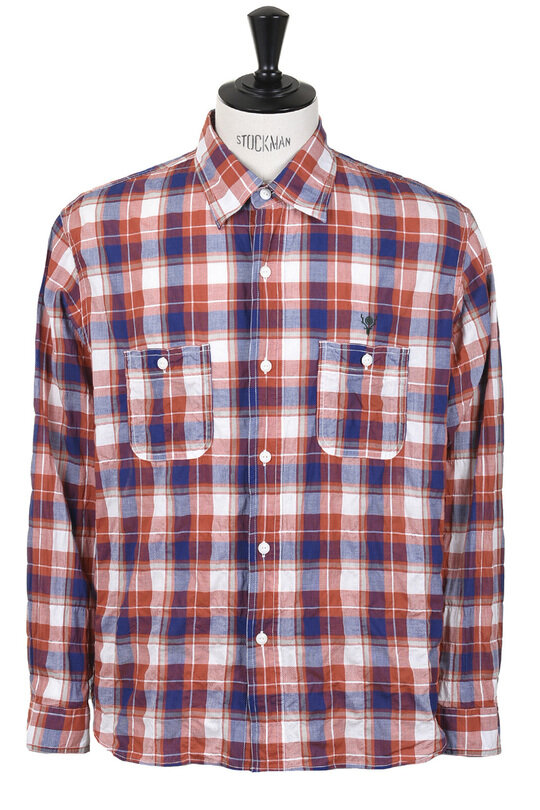 Work Shirt Cotton Plaid - Orange