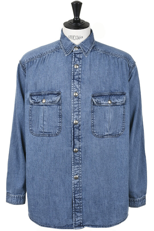  Giorgio Work Shirt Concho Denim 6.75 oz - Indigo