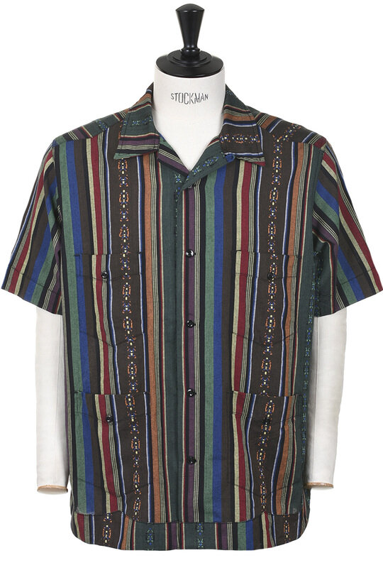 Guayabera Shirt Ikat Mex Dobby - Multi