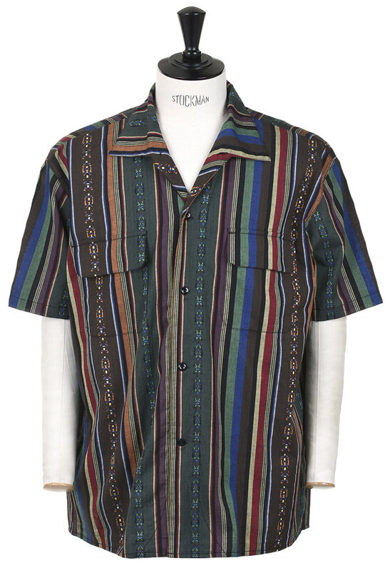 50'S Milano Shirt  Ikat Mex Dobby - Multi