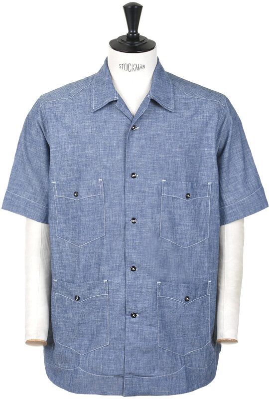 Guayabera Shirt Short Sleeve - Chambray