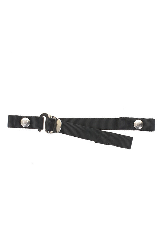 Sternum Strap With Silver Hook - Black