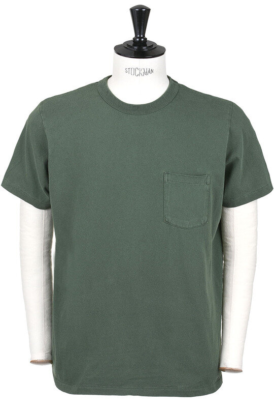 14/1 Pigment Dyed Pocket Tee - Green