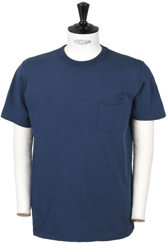 14/1 Pigment Dyed Pocket Tee - Navy