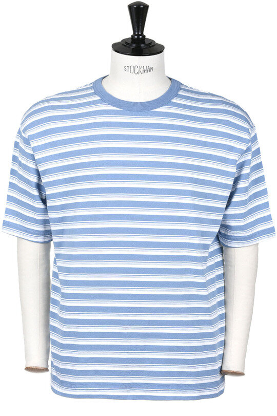M.I.J. Stripe Tee - Washed Denim