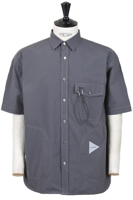 Cordura Cotton Rip SS Shirt - GreyBlue
