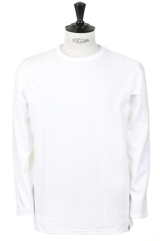 #R185-0102B "V" Stitch Long Sleeve - White