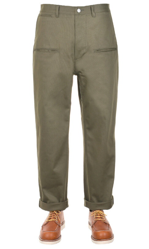 Wheel Barrow Pants Pique - Olive