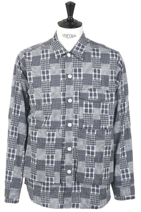 Digs Crew Half Patchwork Plaid - Navy