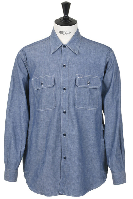 Gardener Shirt 5oz Chambray - Blue
