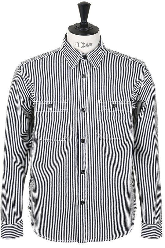#D5335H 14oz Hickory Denim Work Shirt - Indigo