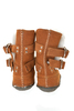 Twin Strap Shearling Ring Boot - Cognac Suede Thumbnail