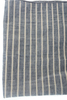 Cotton Flax Stripe Pocket Square - Blue Thumbnail