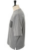 Knitted Pocket S/S Tee - Grey Thumbnail