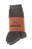 Cotton MI x 2 Pack Socks - Charcoal Thumbnail