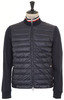 Quilted Front Jersey Jacket - Navy Thumbnail